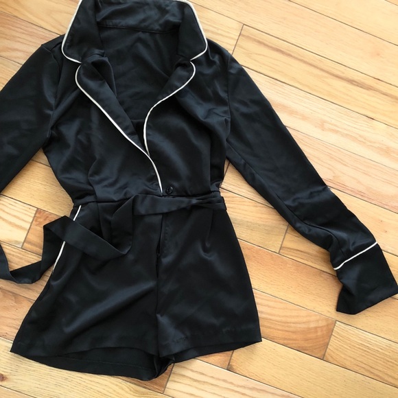 satin pajama jumpsuit